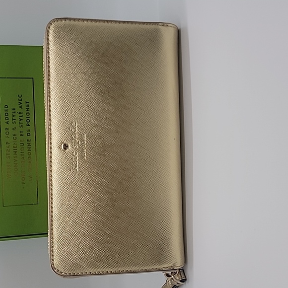 KATE SPADE NIB ZIPPY GOLD WALLET - Picture 3 of 6